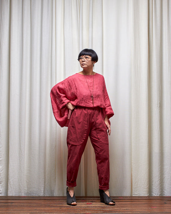 LAZY SUSAN pants - Crushed Pomegranate