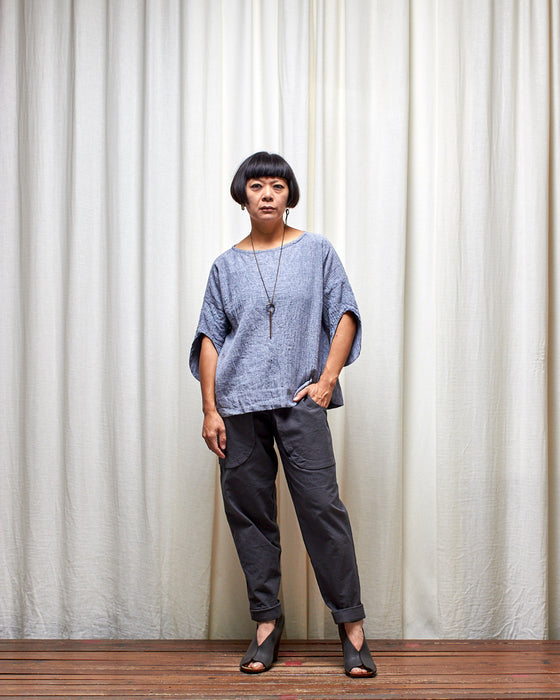 LAZY SUSAN pants - Crushed Smoke