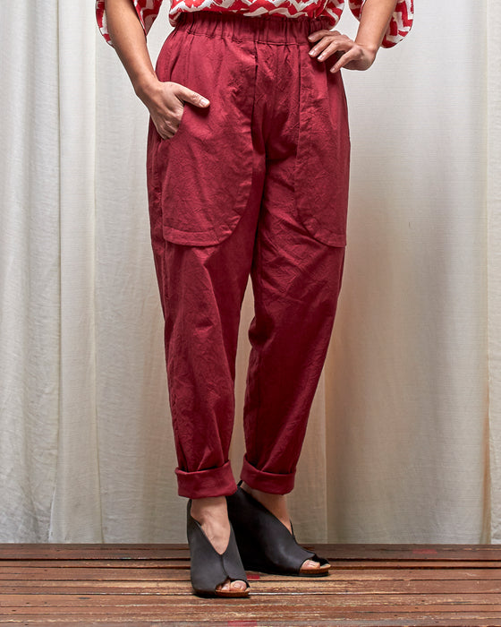 LAZY SUSAN pants - Crushed Pomegranate