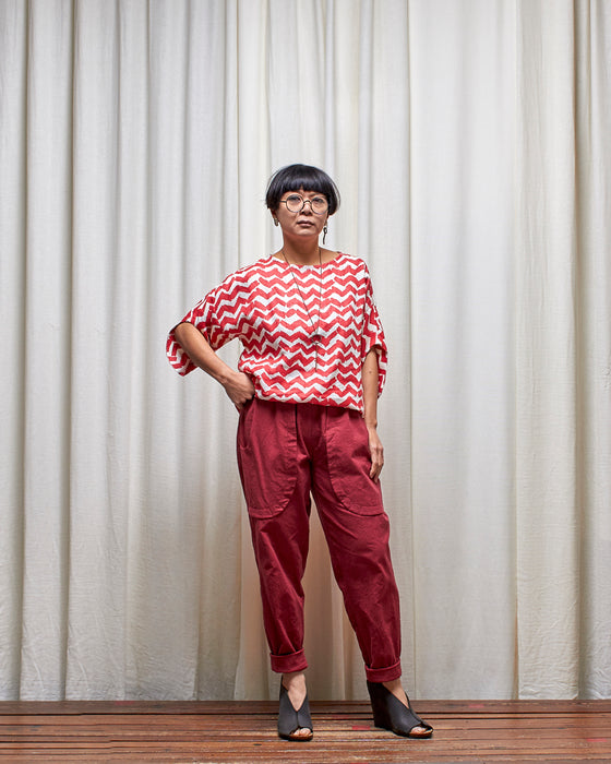 LAZY SUSAN pants - Crushed Pomegranate