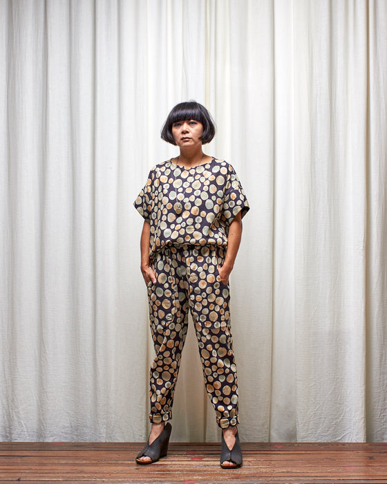 LAZY SUSAN pants - Inky Bubble Tea