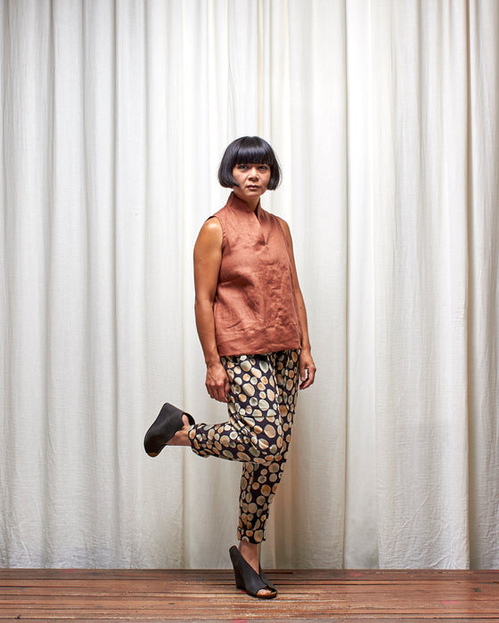LAZY SUSAN pants - Inky Bubble Tea