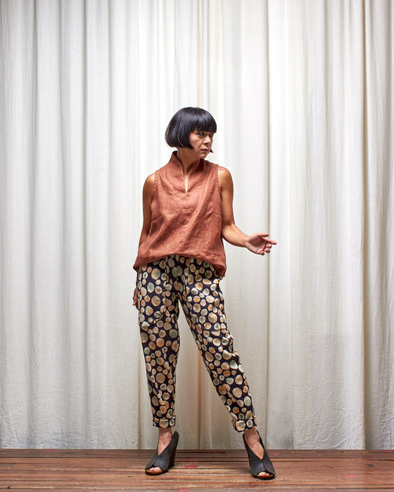 LAZY SUSAN pants - Inky Bubble Tea