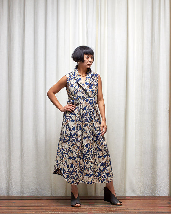 LET'S BE FRANK dress - Blue Mangrove Flowers