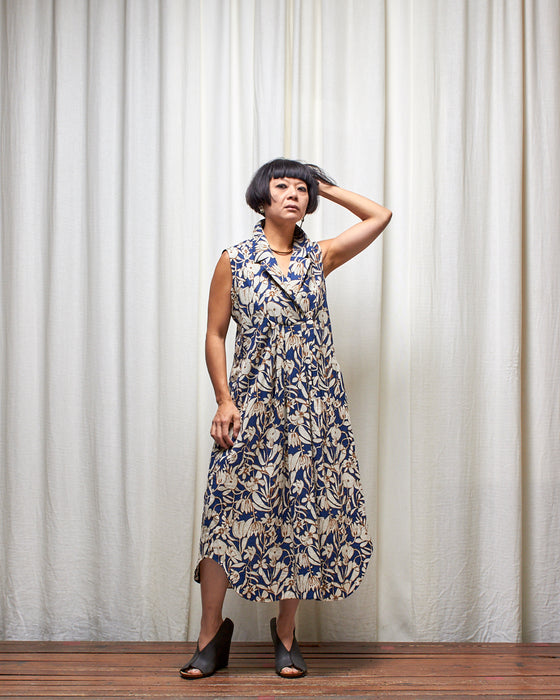 LET'S BE FRANK dress - Blue Mangrove Flowers