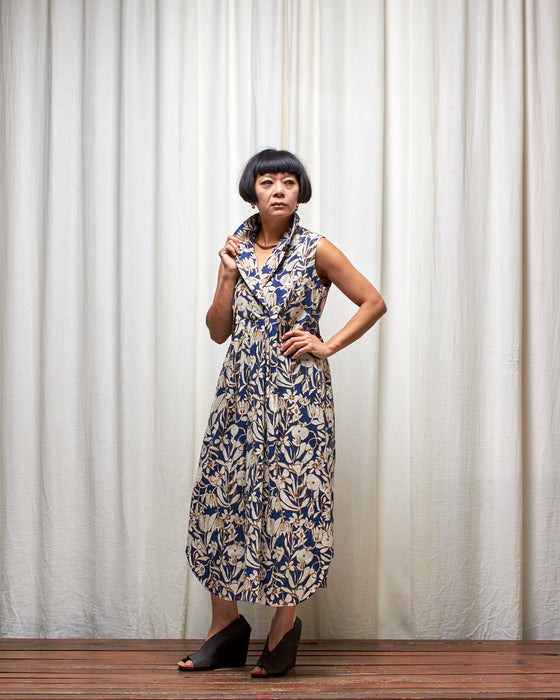 LET'S BE FRANK dress - Blue Mangrove Flowers