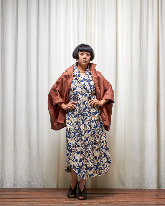 LET'S BE FRANK dress - Blue Mangrove Flowers