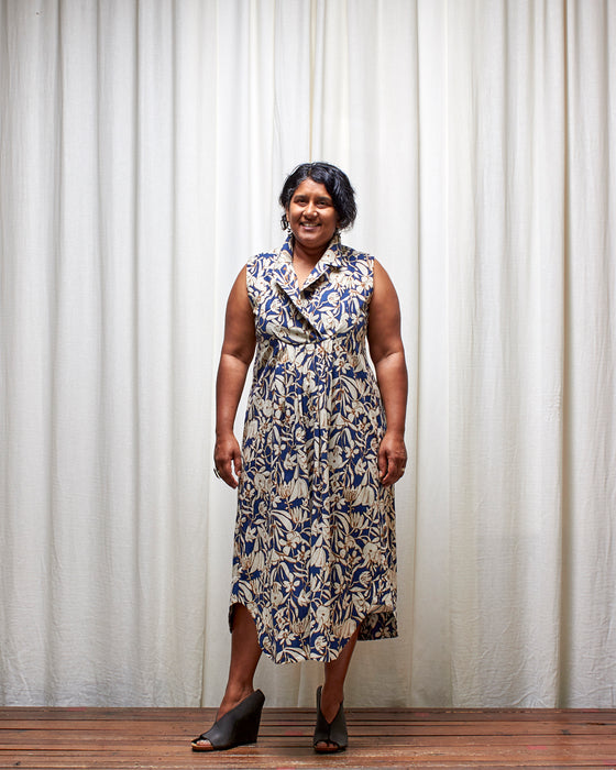 LET'S BE FRANK dress - Blue Mangrove Flowers