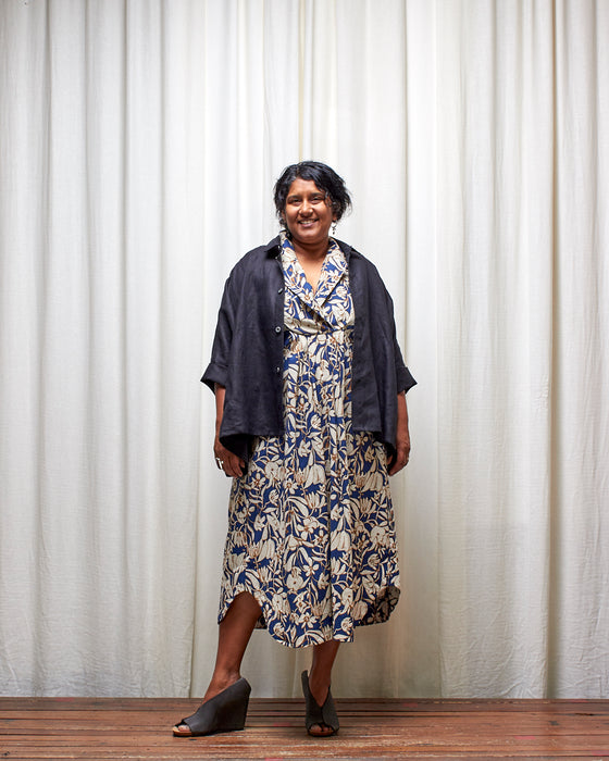 LET'S BE FRANK dress - Blue Mangrove Flowers