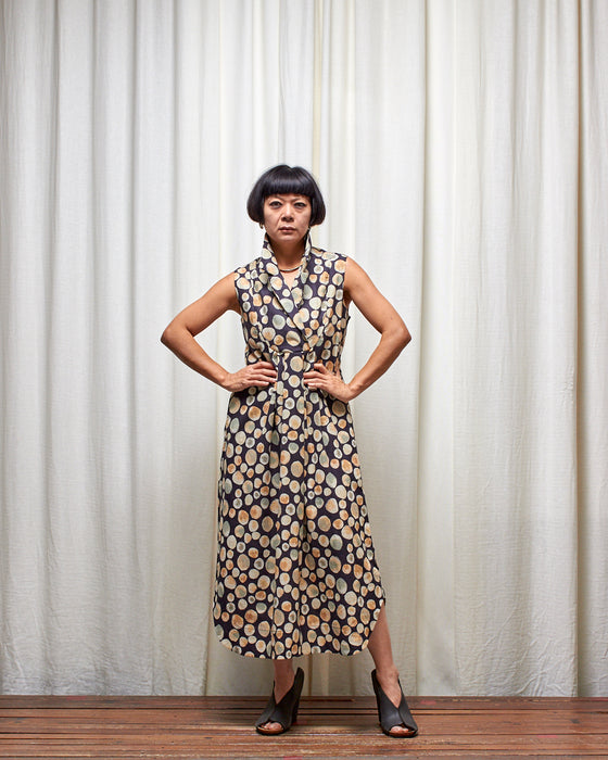 LET'S BE FRANK dress - Inky Bubble Tea