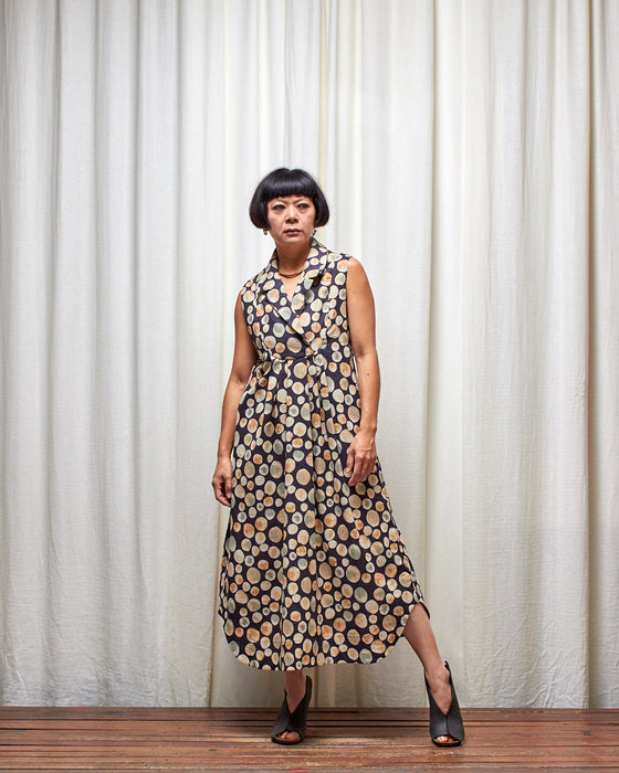 LET'S BE FRANK dress - Inky Bubble Tea