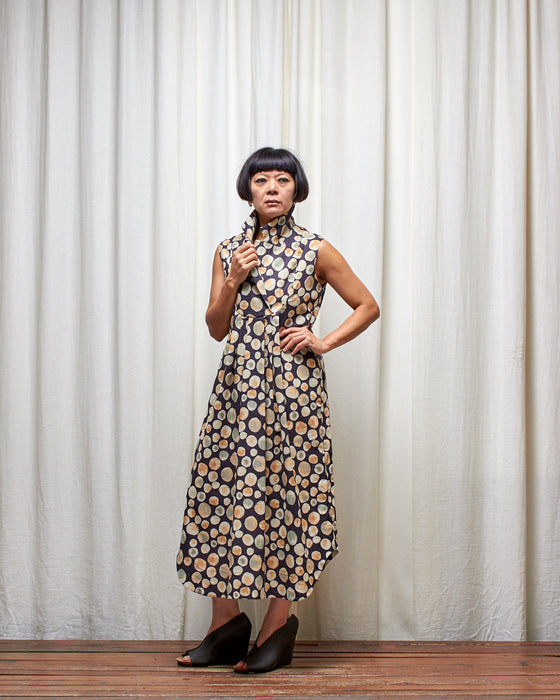 LET'S BE FRANK dress - Inky Bubble Tea