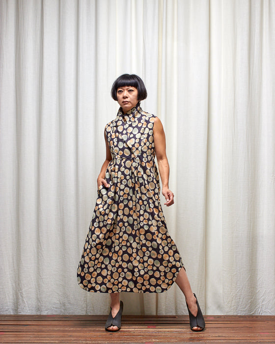 LET'S BE FRANK dress - Inky Bubble Tea