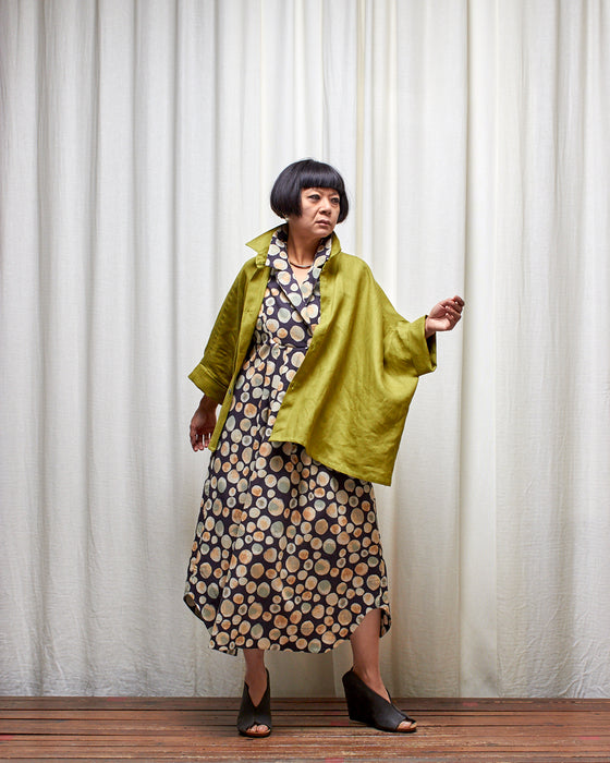 LET'S BE FRANK dress - Inky Bubble Tea