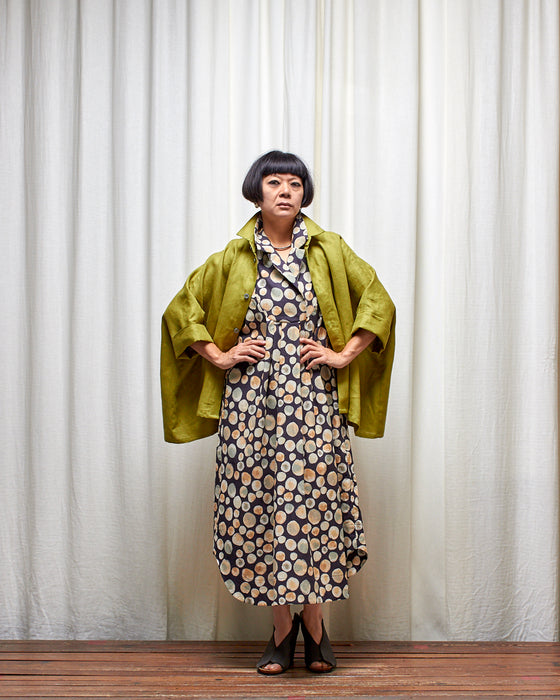 LET'S BE FRANK dress - Inky Bubble Tea