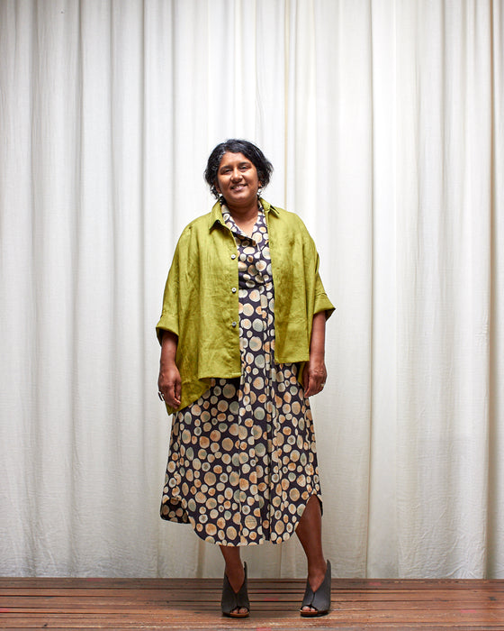 LET'S BE FRANK dress - Inky Bubble Tea