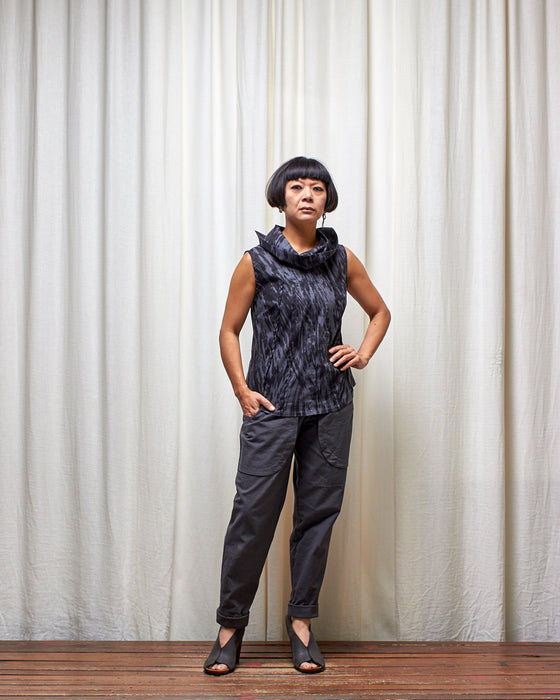 MISS MARY MACK top - Dark Silver Bark