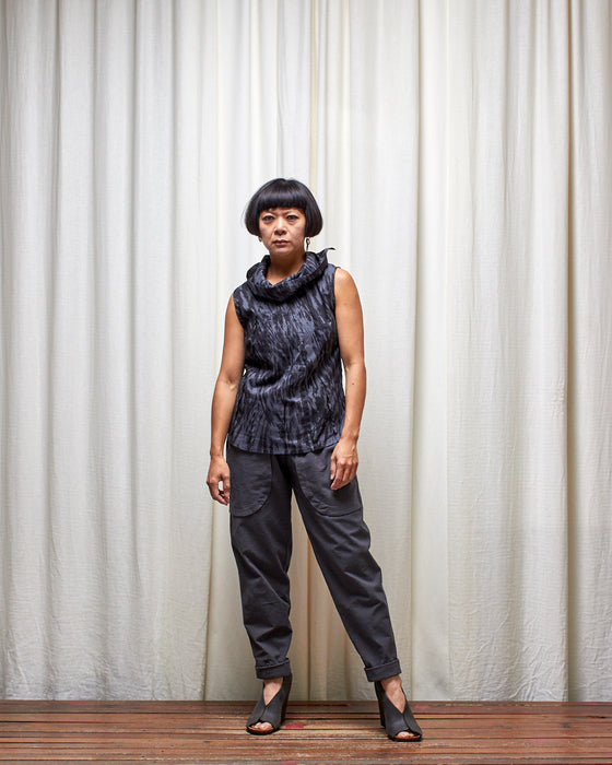 MISS MARY MACK top - Dark Silver Bark