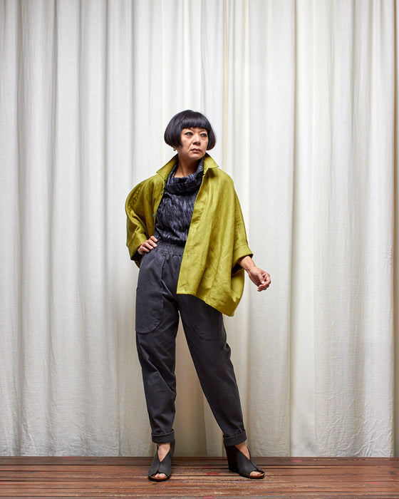 MISS MARY MACK top - Dark Silver Bark