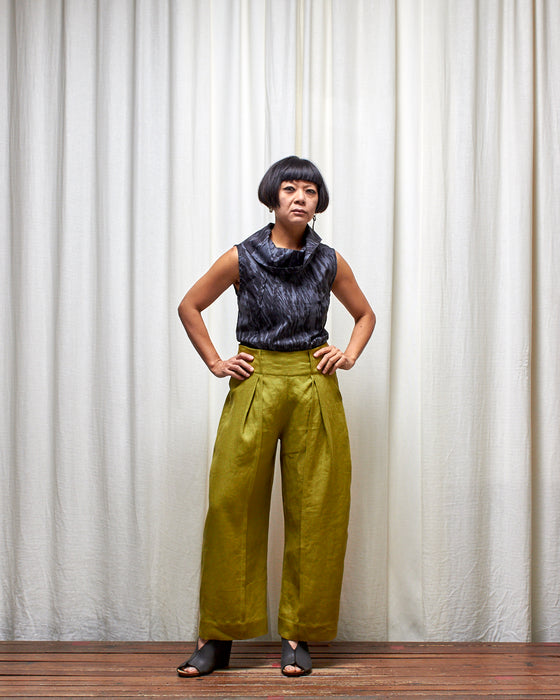 MISS MARY MACK top - Dark Silver Bark