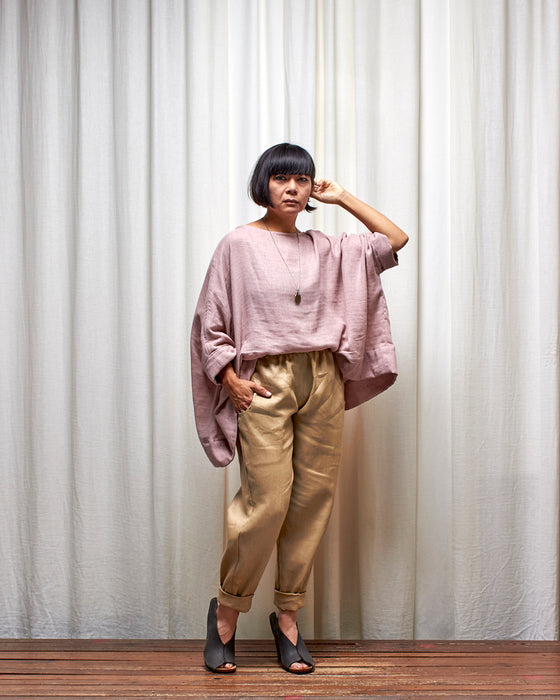 ROVING pants - Pale Gold Linen