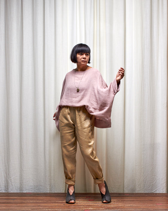 ROVING pants - Pale Gold Linen