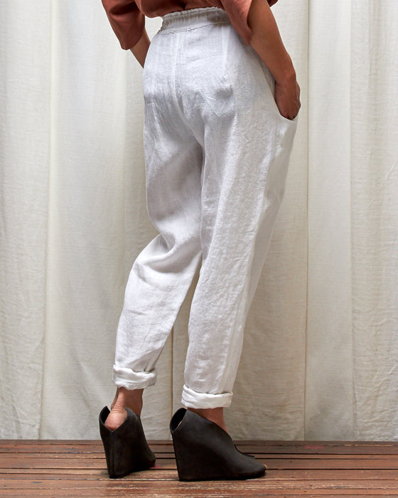 ROVING pants - White Linen