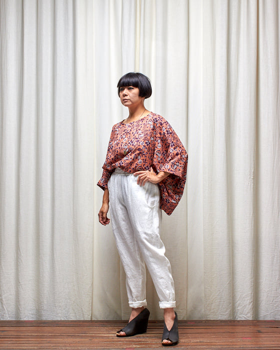 ROVING pants - White Linen
