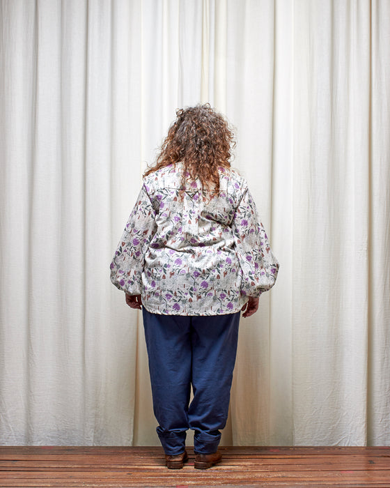 ROY dresshirt - Mauve Verbena Garden