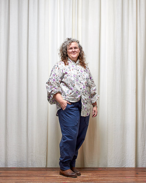 LAZY SUSAN pants - Crushed Dusty Navy