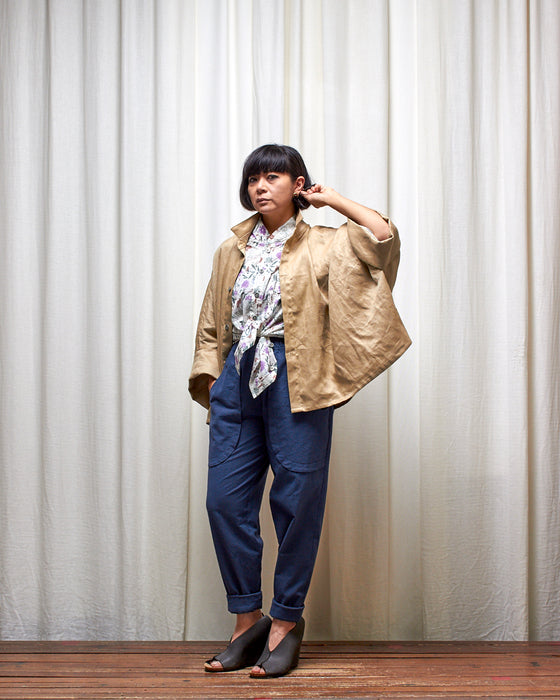 ROY dresshirt - Mauve Verbena Garden