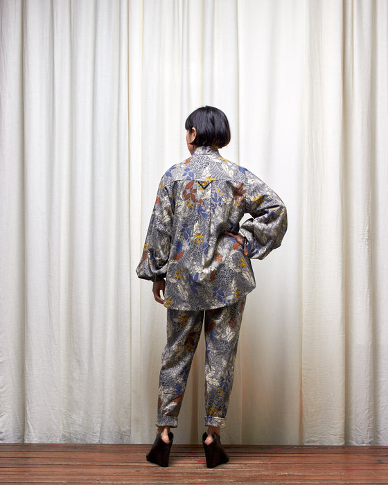 ROY dresshirt - Silver Floral Garden LAST CHANCE