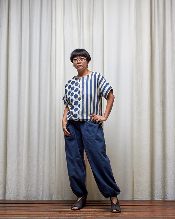 SHADOWPLAY SPLICE top - Dots and Stripes