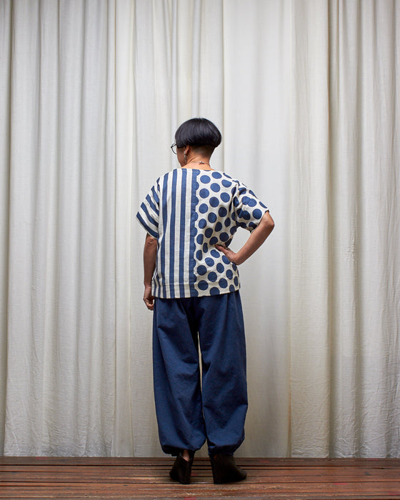 SHADOWPLAY SPLICE top - Dots and Stripes