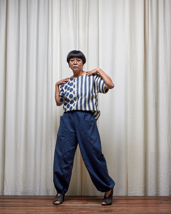 SHADOWPLAY SPLICE top - Dots and Stripes