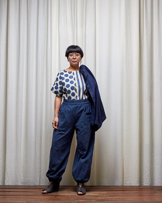 SHADOWPLAY SPLICE top - Dots and Stripes