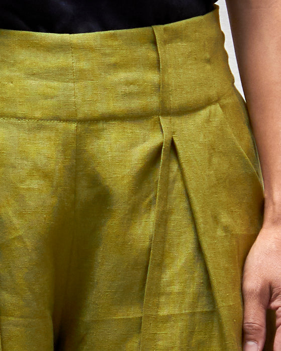 STRIKER trousers - Pesto Linen