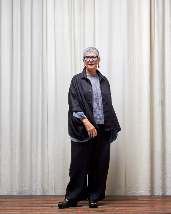 THE ADLER duster dresshirt - Black