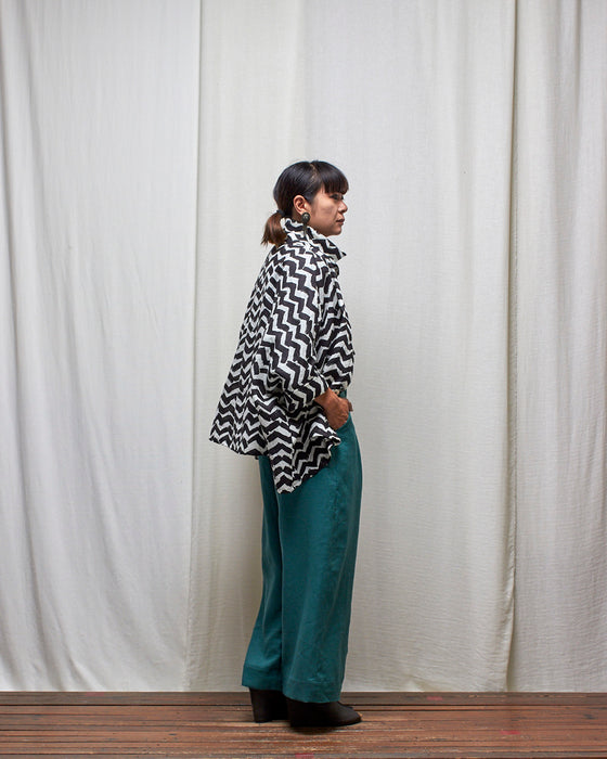 THE ADLER duster dresshirt - Black Zag **ONLY 6 AVAILABLE**