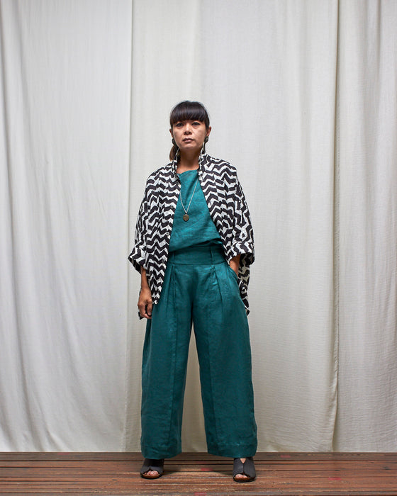 THE ADLER duster dresshirt - Black Zag **ONLY 6 AVAILABLE**