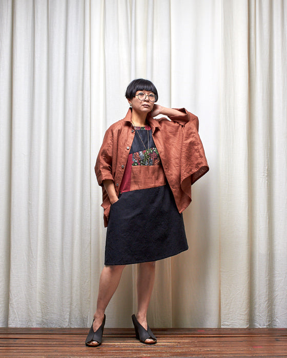 THE ADLER duster dresshirt - Chestnut