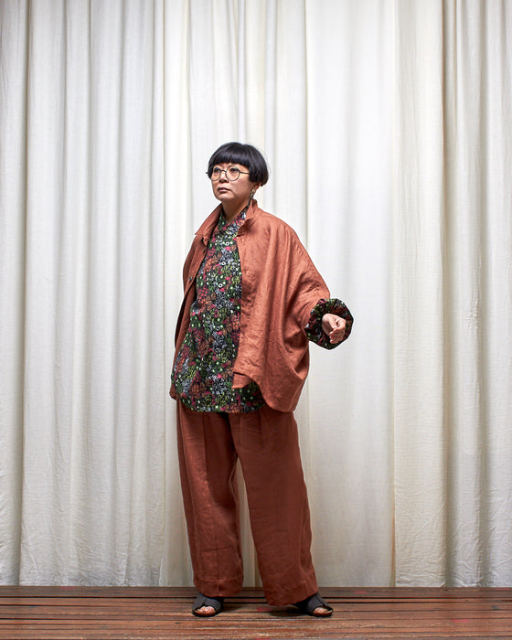 THE ADLER duster dresshirt - Chestnut