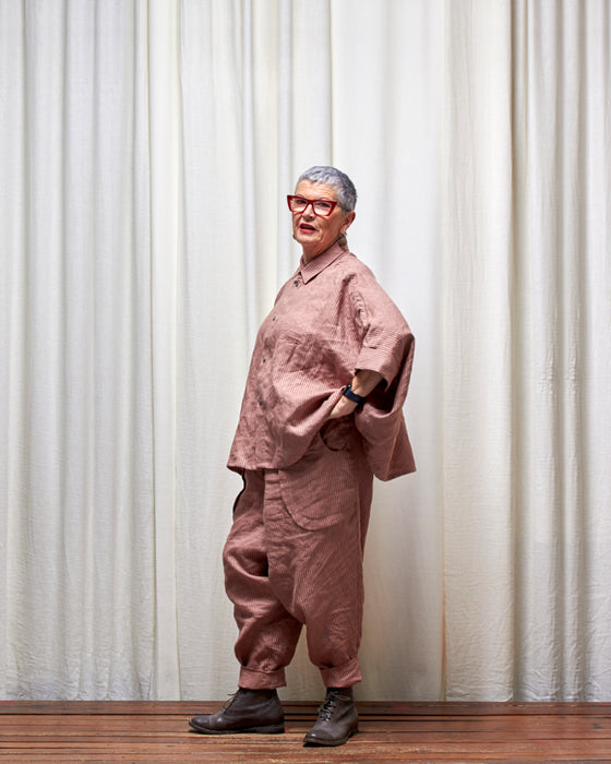 THE ADLER duster dresshirt - Musk Stripe MADE-TO-ORDER