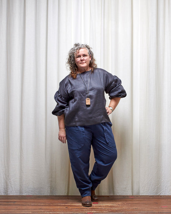 THE BOTANIST top - Deep Russian Blue