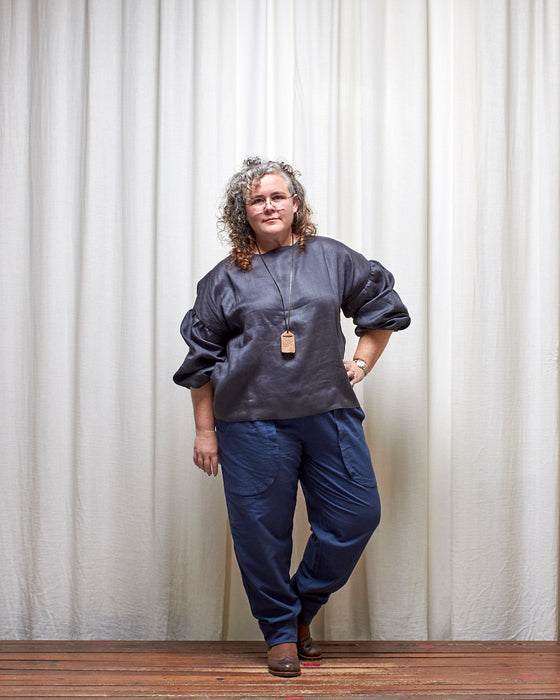 THE BOTANIST top - Deep Russian Blue