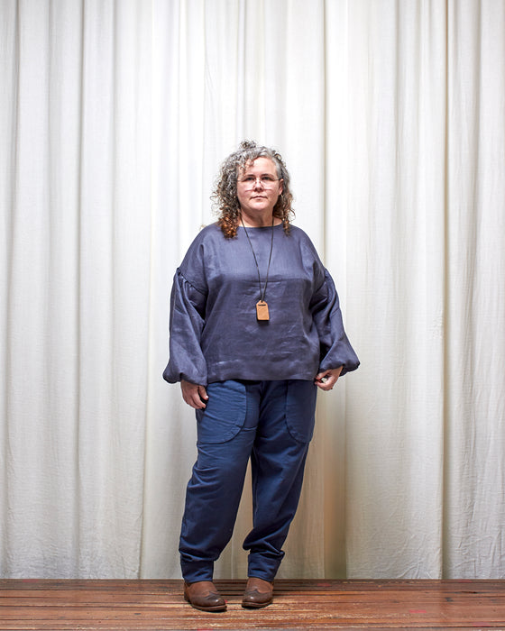 THE BOTANIST top - Deep Russian Blue