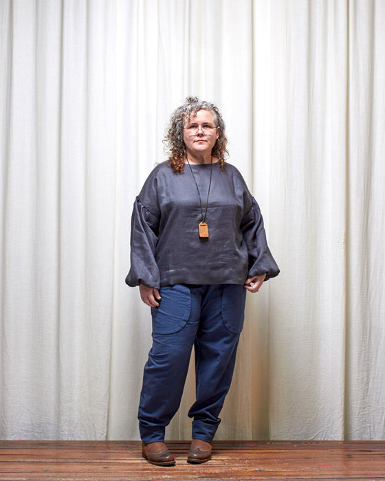 THE BOTANIST top - Deep Russian Blue