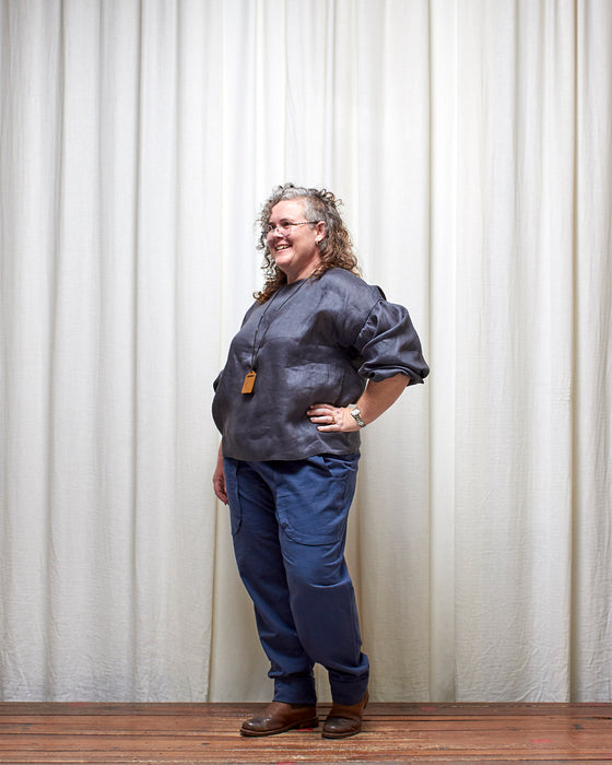 THE BOTANIST top - Deep Russian Blue