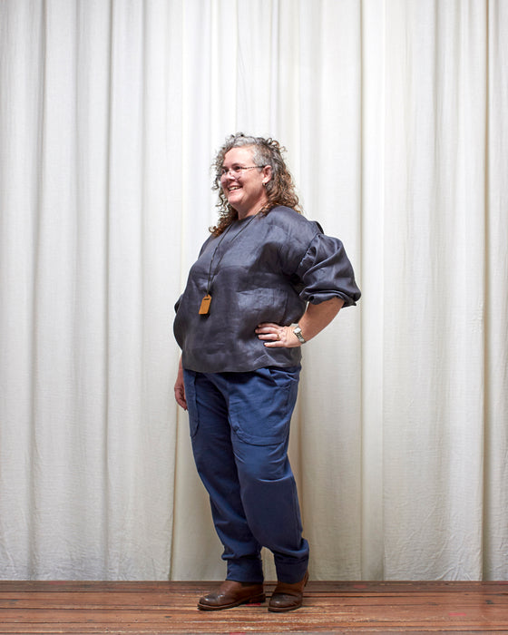 THE BOTANIST top - Deep Russian Blue