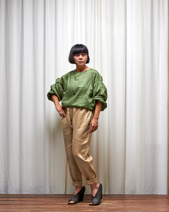 THE BOTANIST top - Herb Garden Green